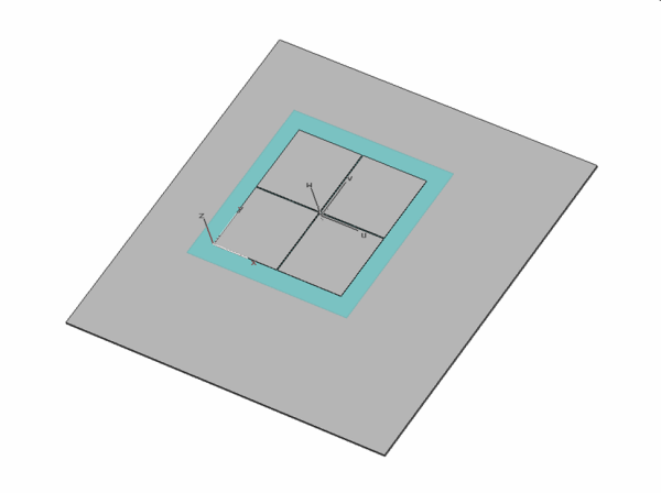 図 1：双極性「four-square」ダイポール素子