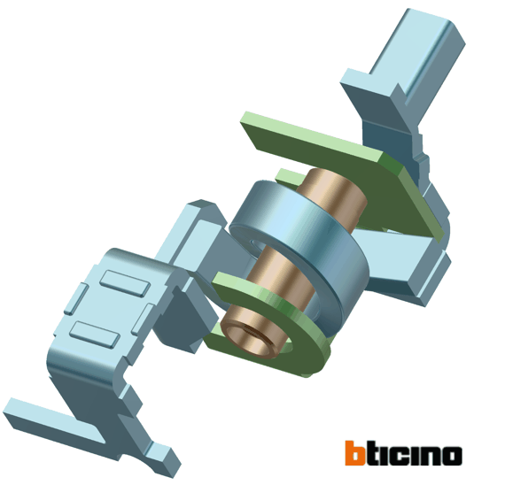 図1：回路遮断器のインポート形状：BOicino SpA（伊）のご厚意により掲載